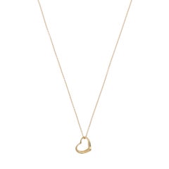 Vintage Elsa Peretti for Tiffany & Co. Open Heart Pendant in Yellow Gold