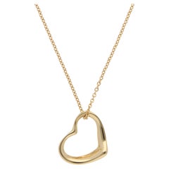 Vintage Elsa Peretti for Tiffany & Co. Open Heart Pendant in Yellow Gold