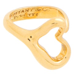 Vintage Elsa Peretti for Tiffany & Co. Open Heart Ring Set in 18k Yellow Gold