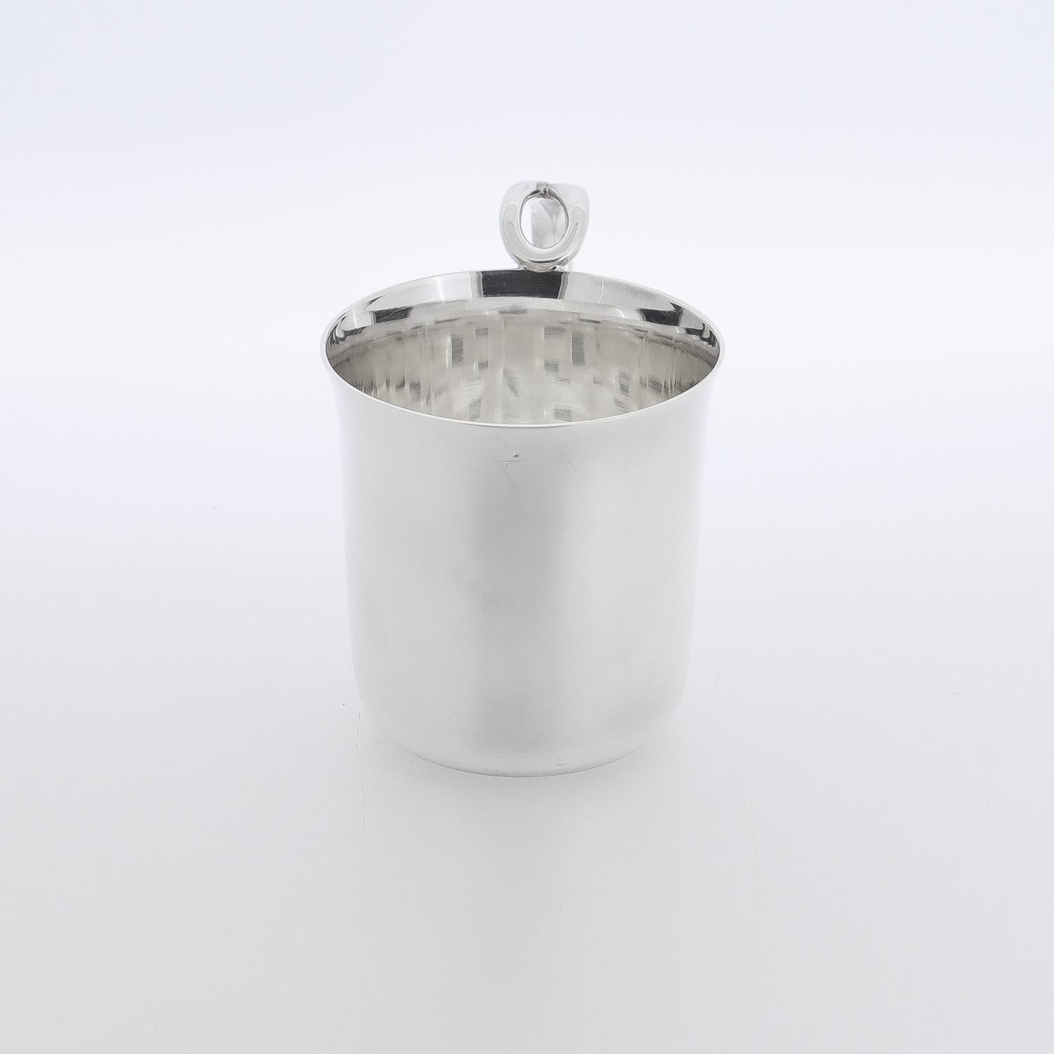 Vintage Elsa Peretti für Tiffany & Co. Babybecher aus Sterlingsilber von Padova (20. Jahrhundert) im Angebot