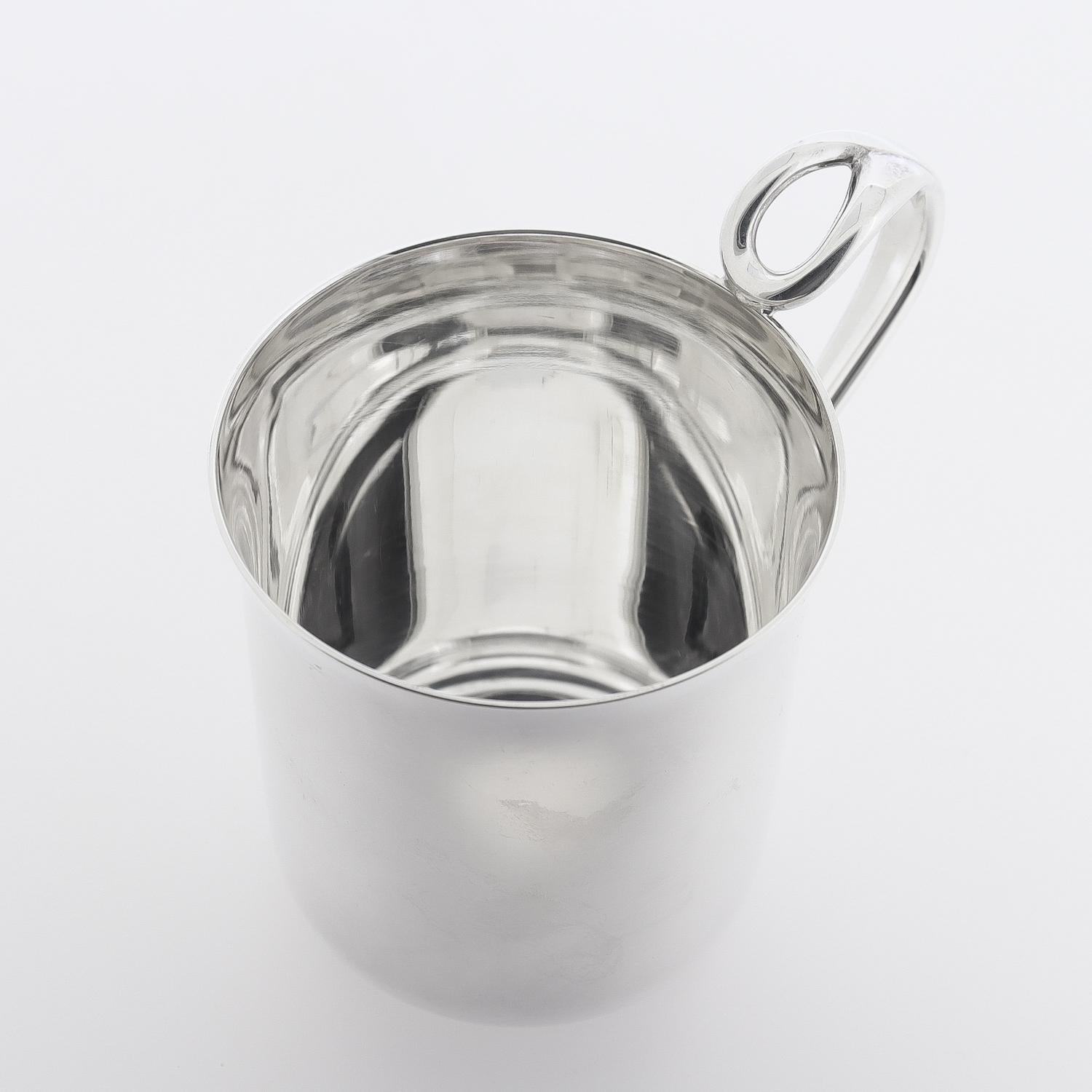 Vintage Elsa Peretti für Tiffany & Co. Babybecher aus Sterlingsilber von Padova im Angebot 1