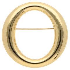 Vintage Elsa Peretti for Tiffany & Co. Sevillana Brooch in Yellow Gold