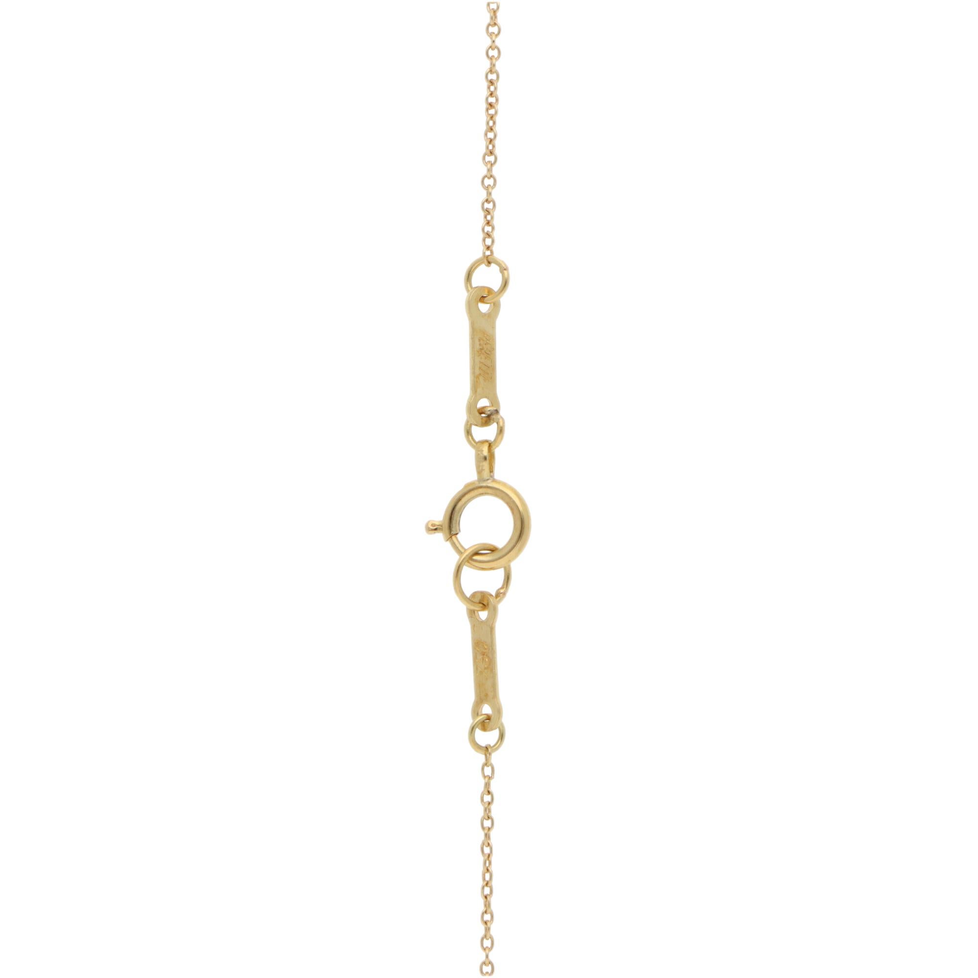 Vintage Elsa Peretti for Tiffany & Co. Star of David Necklace in Yellow Gold In Excellent Condition In London, GB