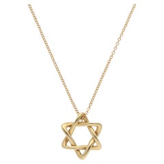 Vintage Elsa Peretti for Tiffany & Co. Star of David Necklace in Yellow Gold