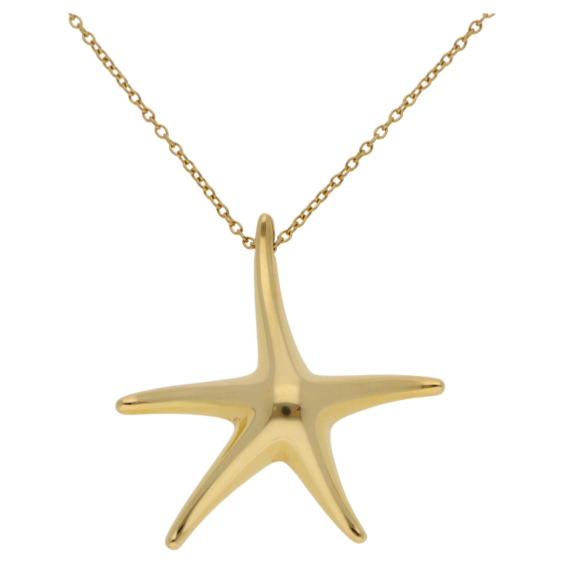 Vintage Elsa Peretti for Tiffany & Co. Starfish Pendant Necklace