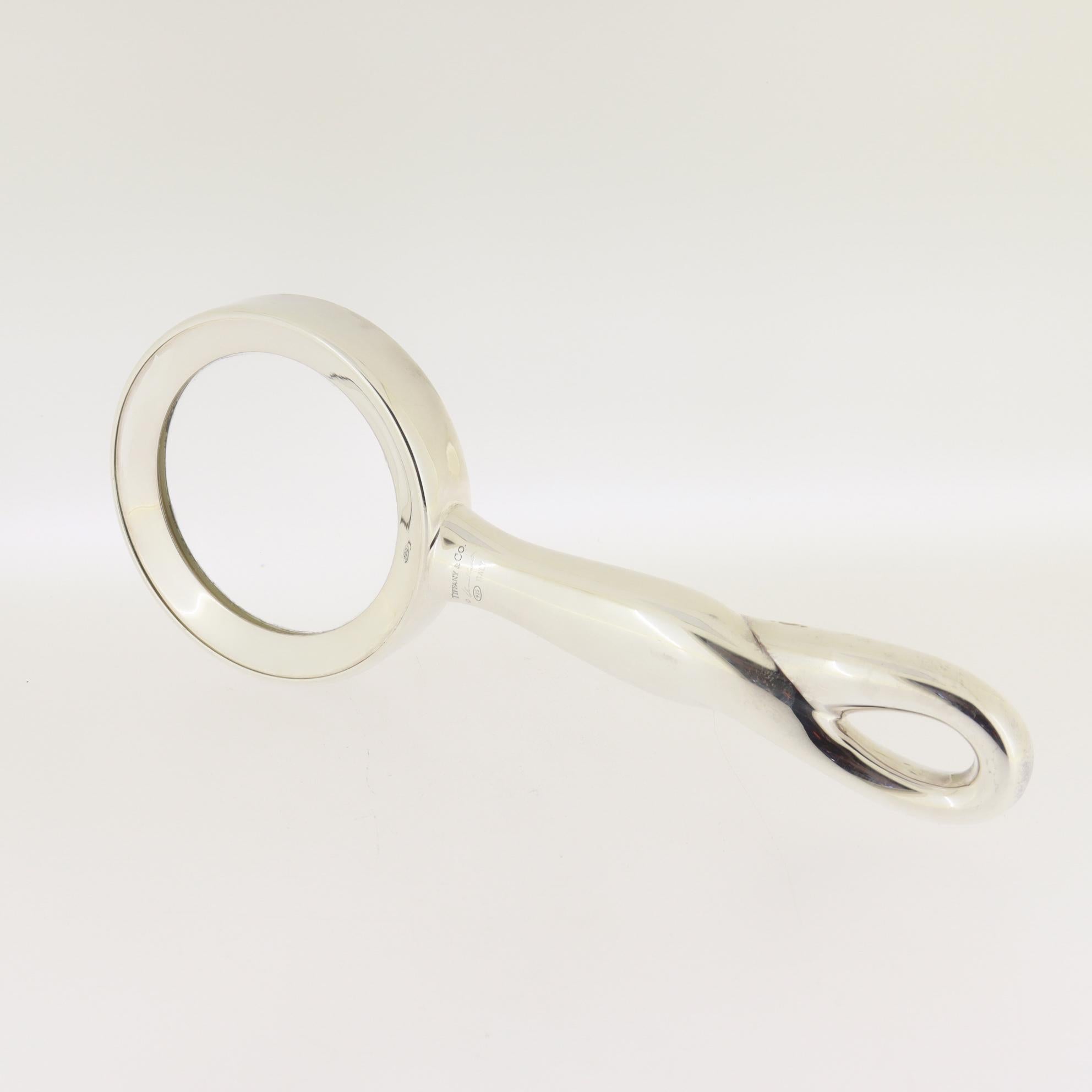 Argent sterling Elsa Peretti pour Tiffany & Co. Loupe en argent A Silver Padova en vente