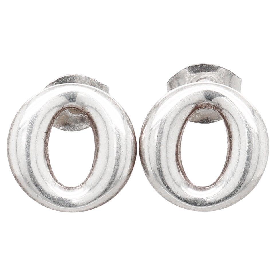 Elsa Peretti for Tiffany & Co. d'epoca. Orecchini a perno "Sevillana" in argento sterling