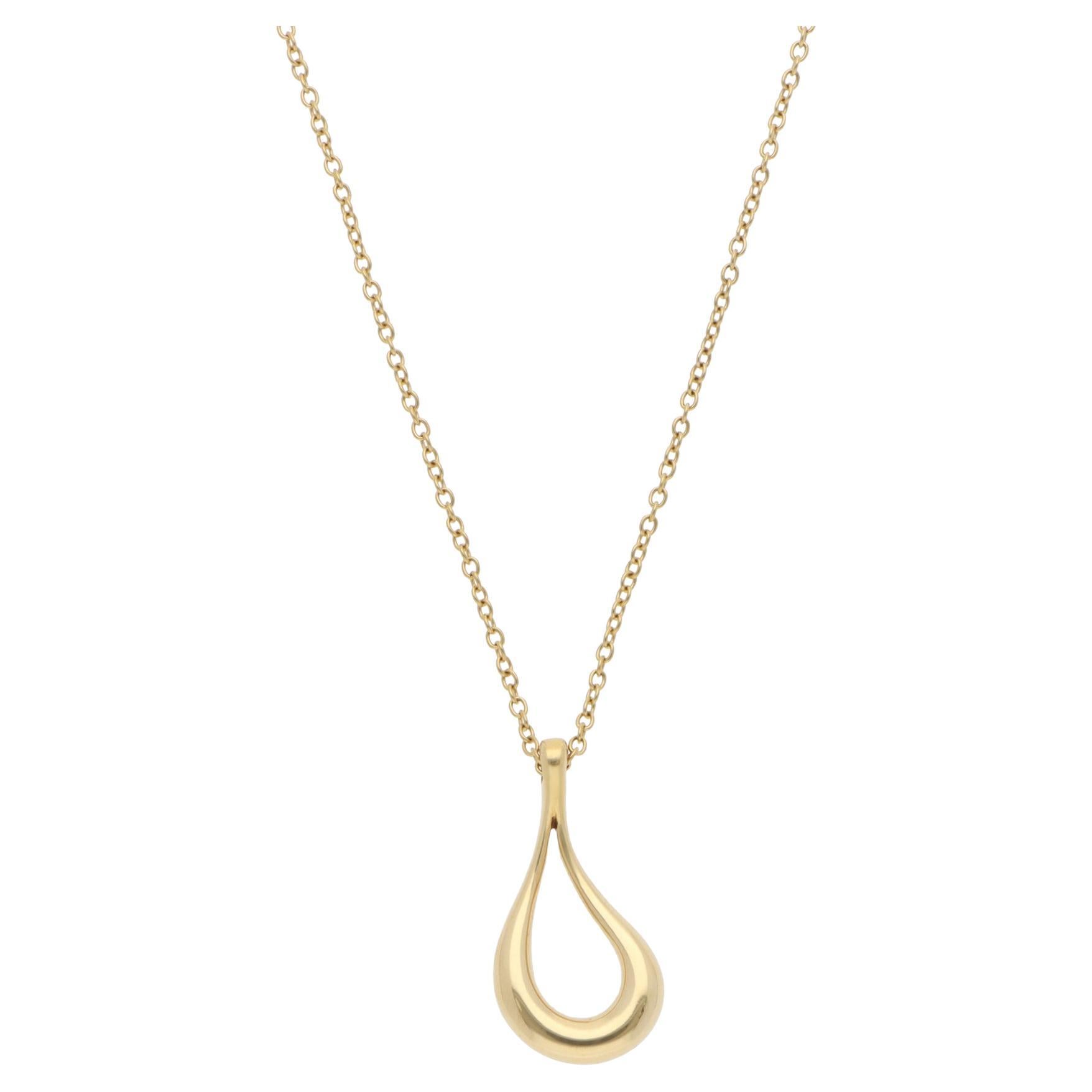 Tiffany Collier Elsa Peretti en forme de goutte d'eau