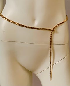 Vintage Elsa Peretti Gold Snake Belt, Necklace or Bracelet 36 inches long