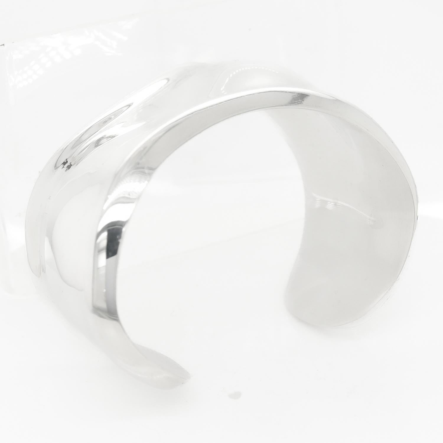 Vintage Elsa Peretti Sterling Silver Bone Cuff Bracelet for Tiffany & Co, 1978 For Sale 6
