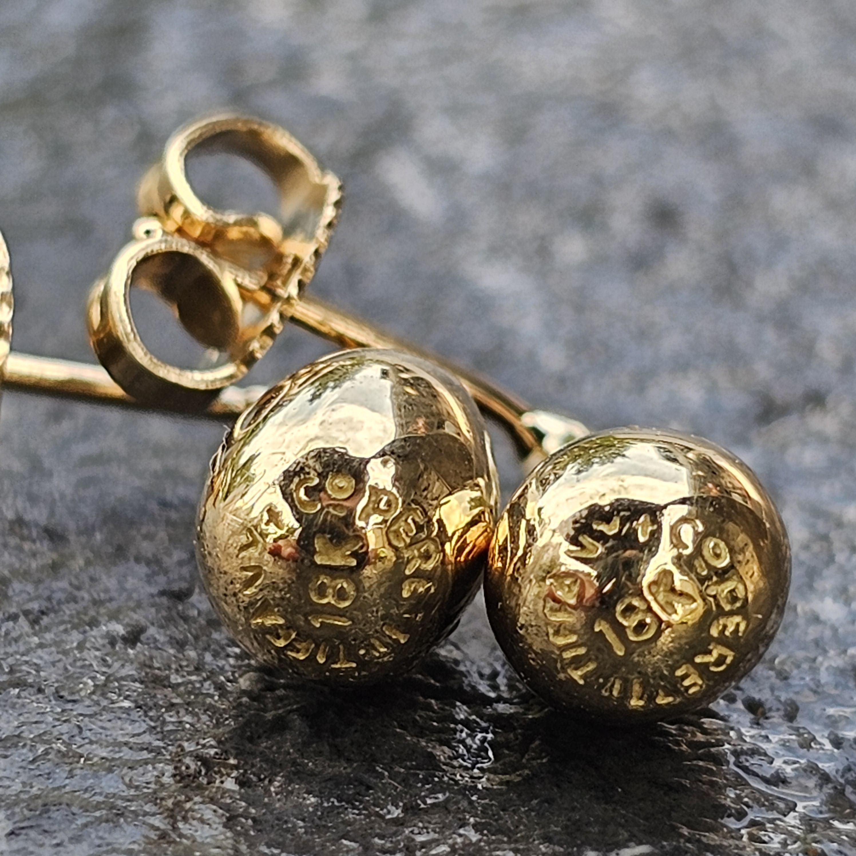 Vintage Elsa Peretti Tear Drop Bean Dangle Stud Earrings 18k Gelbgold 7.4g Damen im Angebot