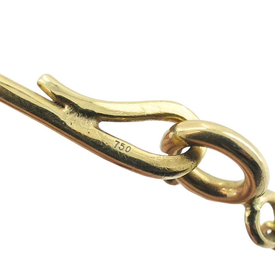 Vintage Elsa Peretti Tiffany & Co. 18k Gold Bean Wire Necklace For Sale 9