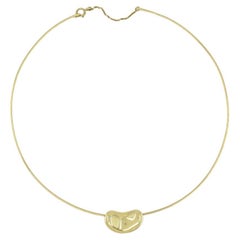 Collana vintage Elsa Peretti for Tiffany & Co. in oro 18k con filo di fagiolo