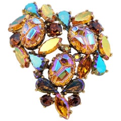 Vintage Elsa Schiaparelli Amber Brooch 1950s