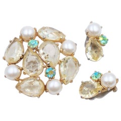 Vintage Elsa Schiaparelli Lime Set
