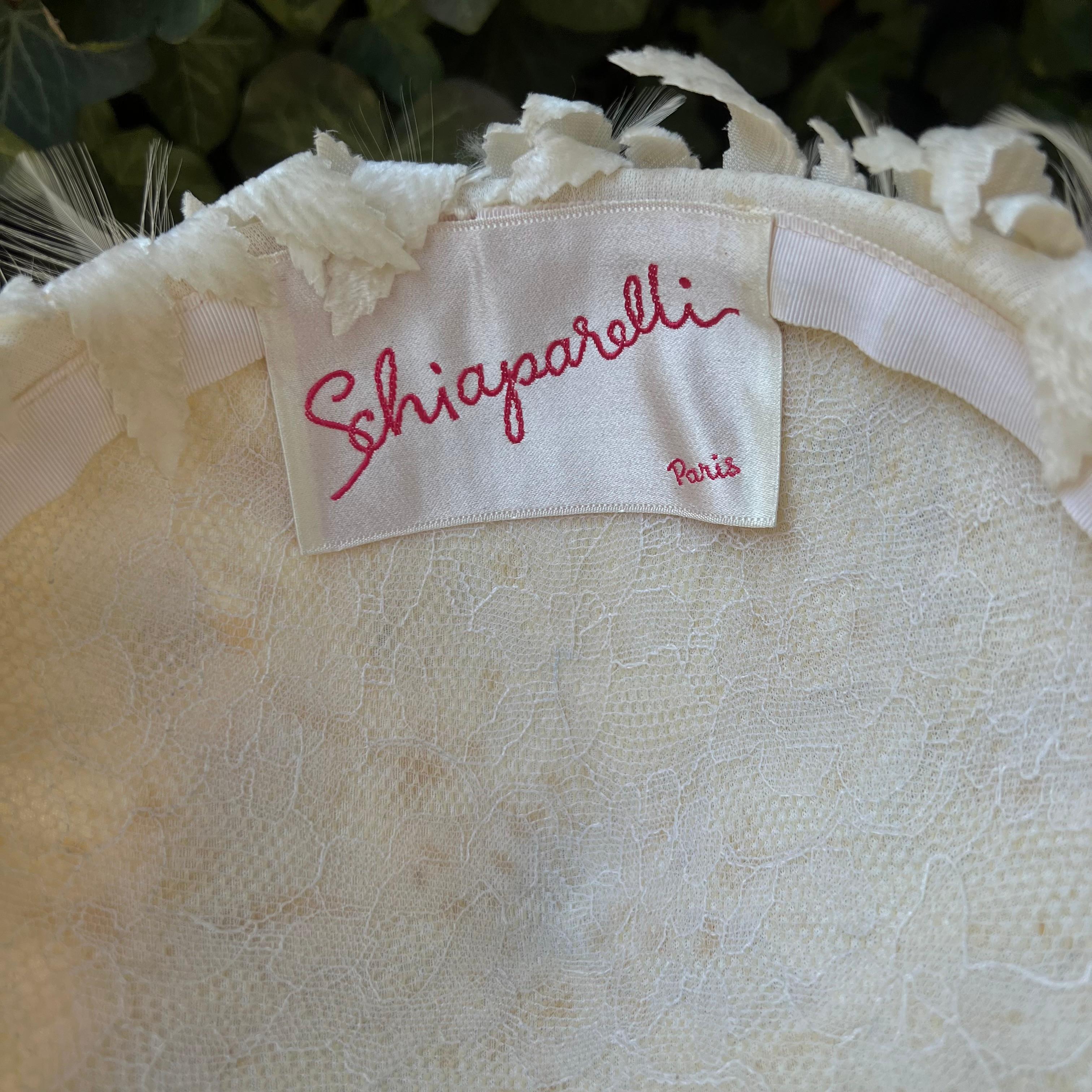 Vintage Elsa Schiaparelli Sombrero de terciopelo esculpido con plumas y caja en venta 1