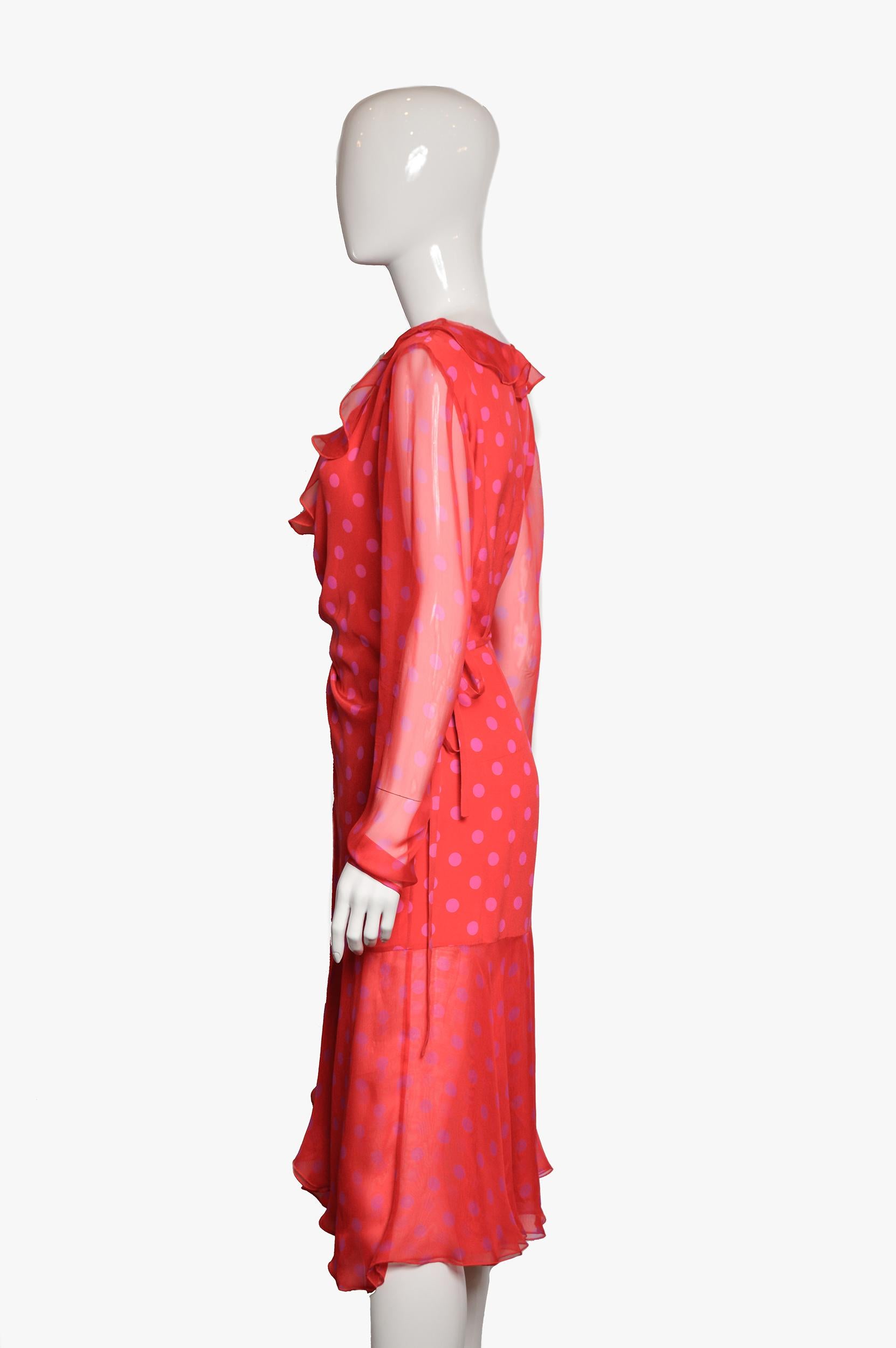 Vintage Emanuel Ungaro Silk Dress, 1990s For Sale 1