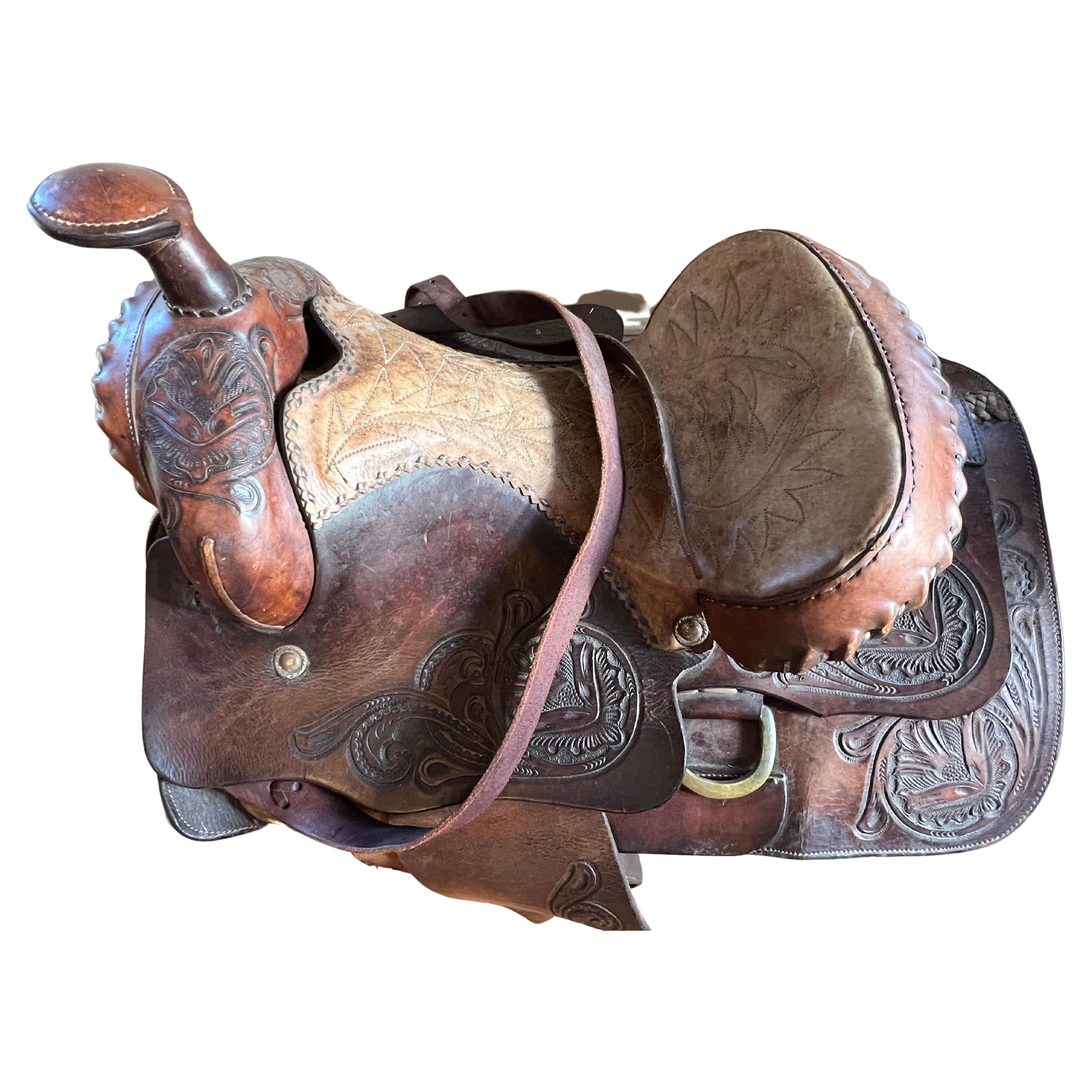 Vintage Hermès Leather Saddle at 1stDibs