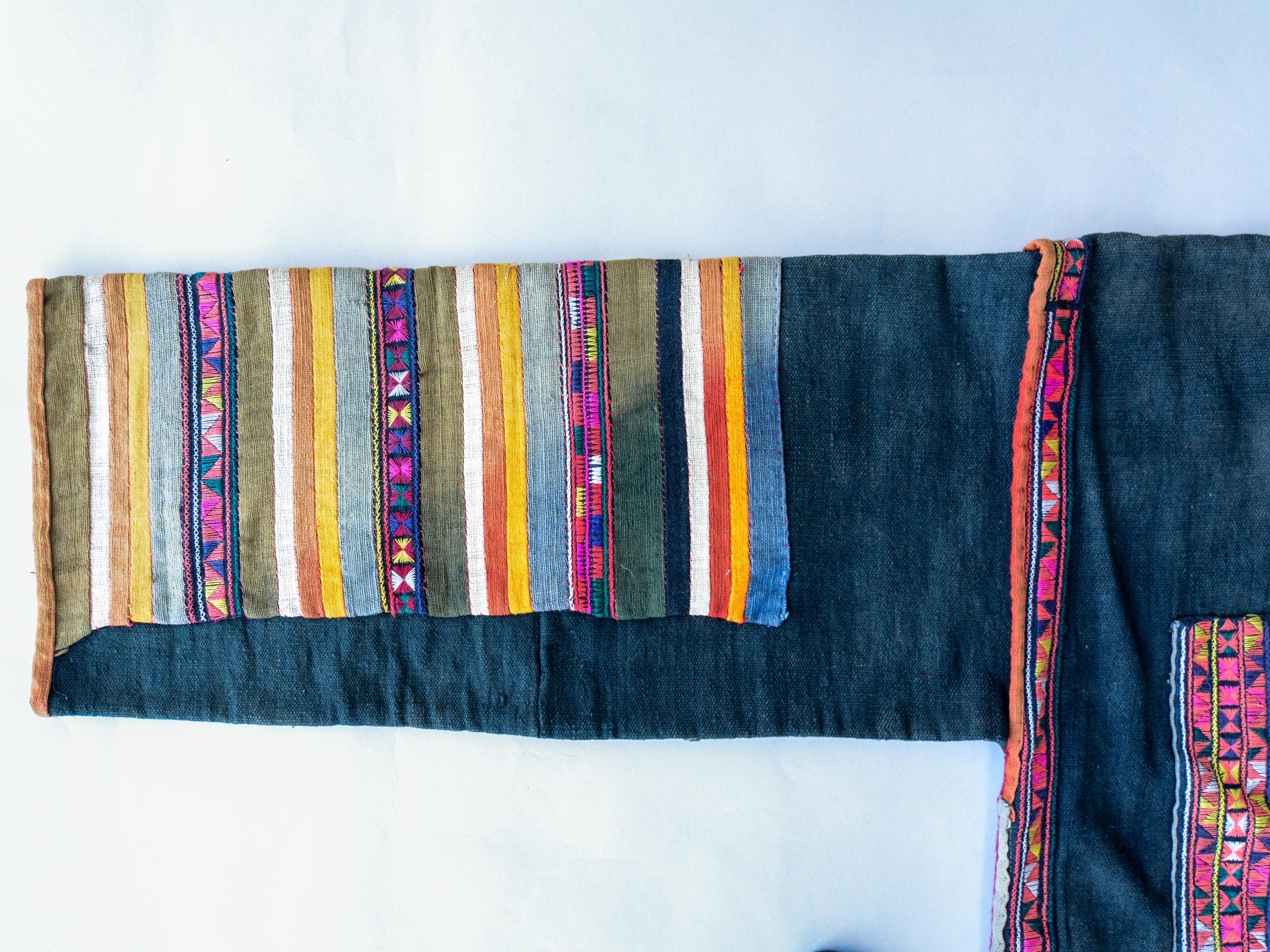 Vintage Embroidered Jacket from the Akha of North Thailand, Mid-20th Century 9