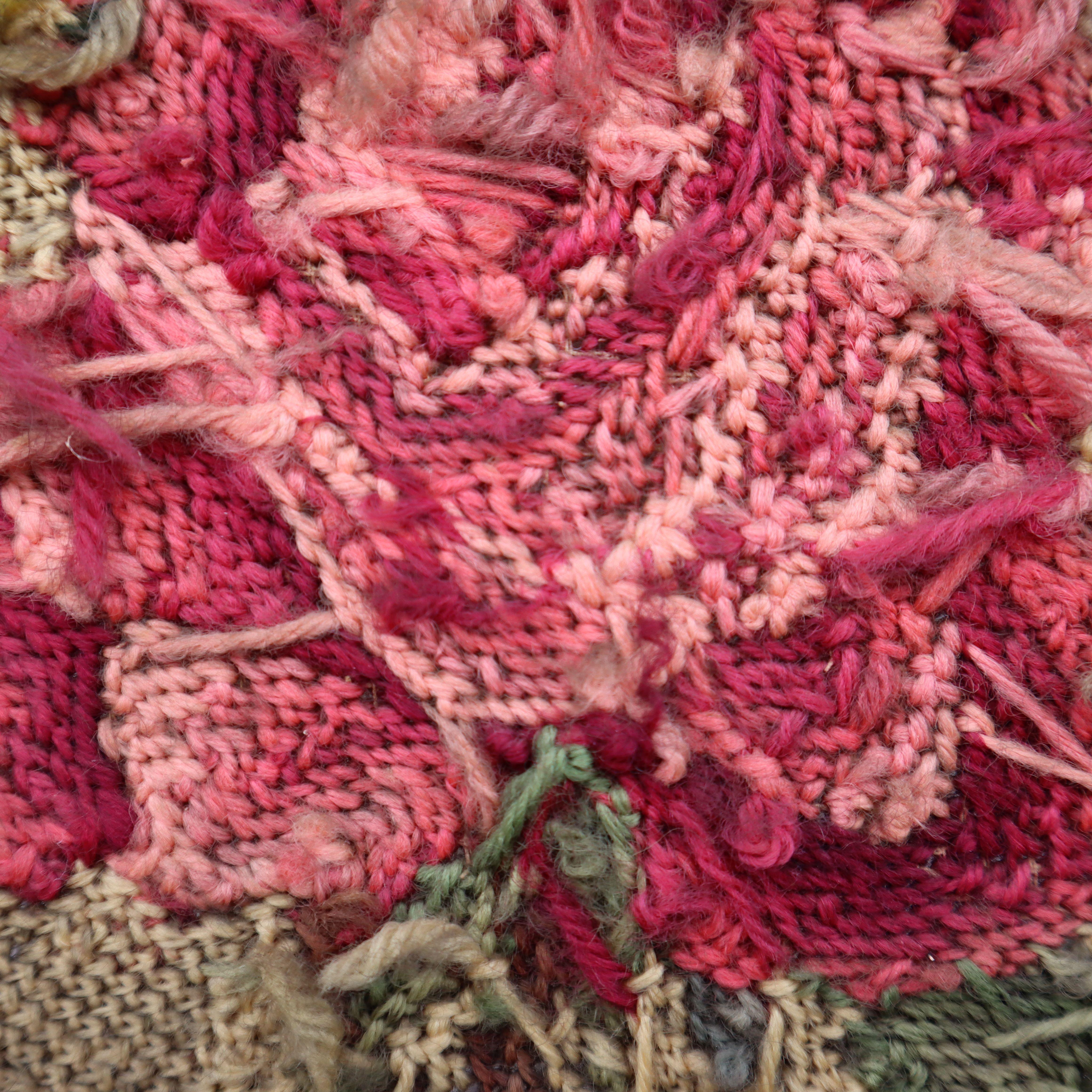 Besticktes Vintage-Bilder „Schöne Rose“ in einem goldenen Rahmen im Angebot 5