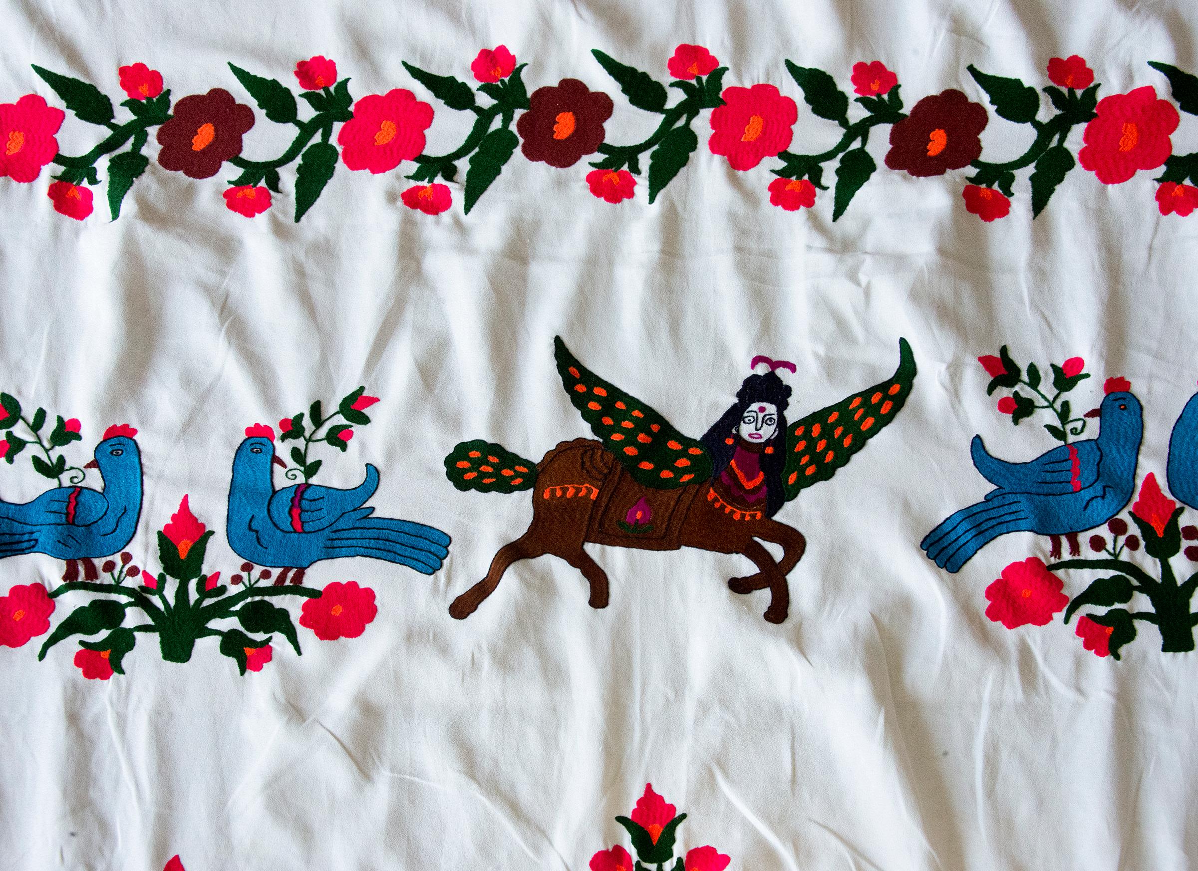 Vintage bestickt Suzani Textil im Angebot 4