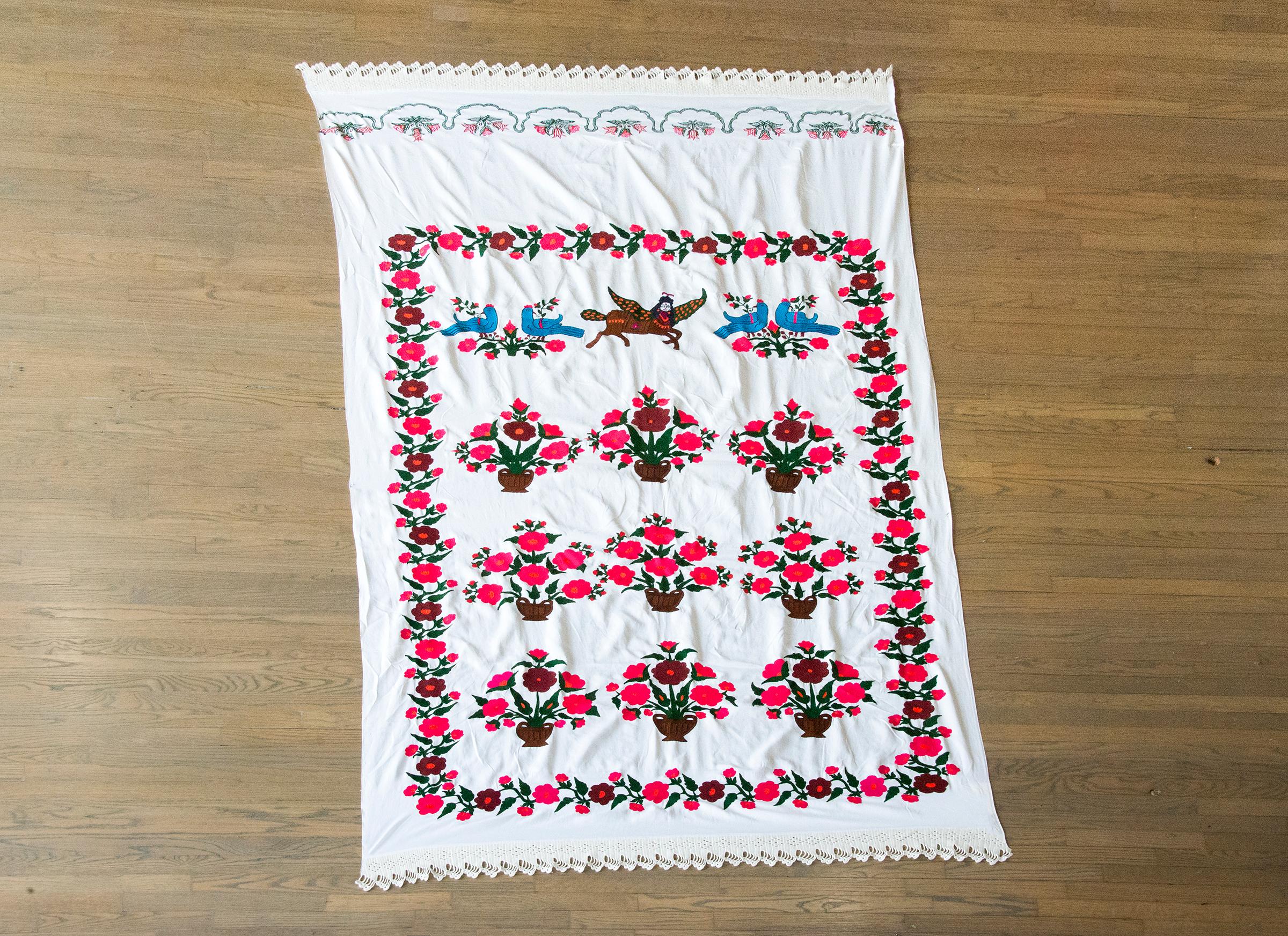 Vintage bestickt Suzani Textil im Angebot 10