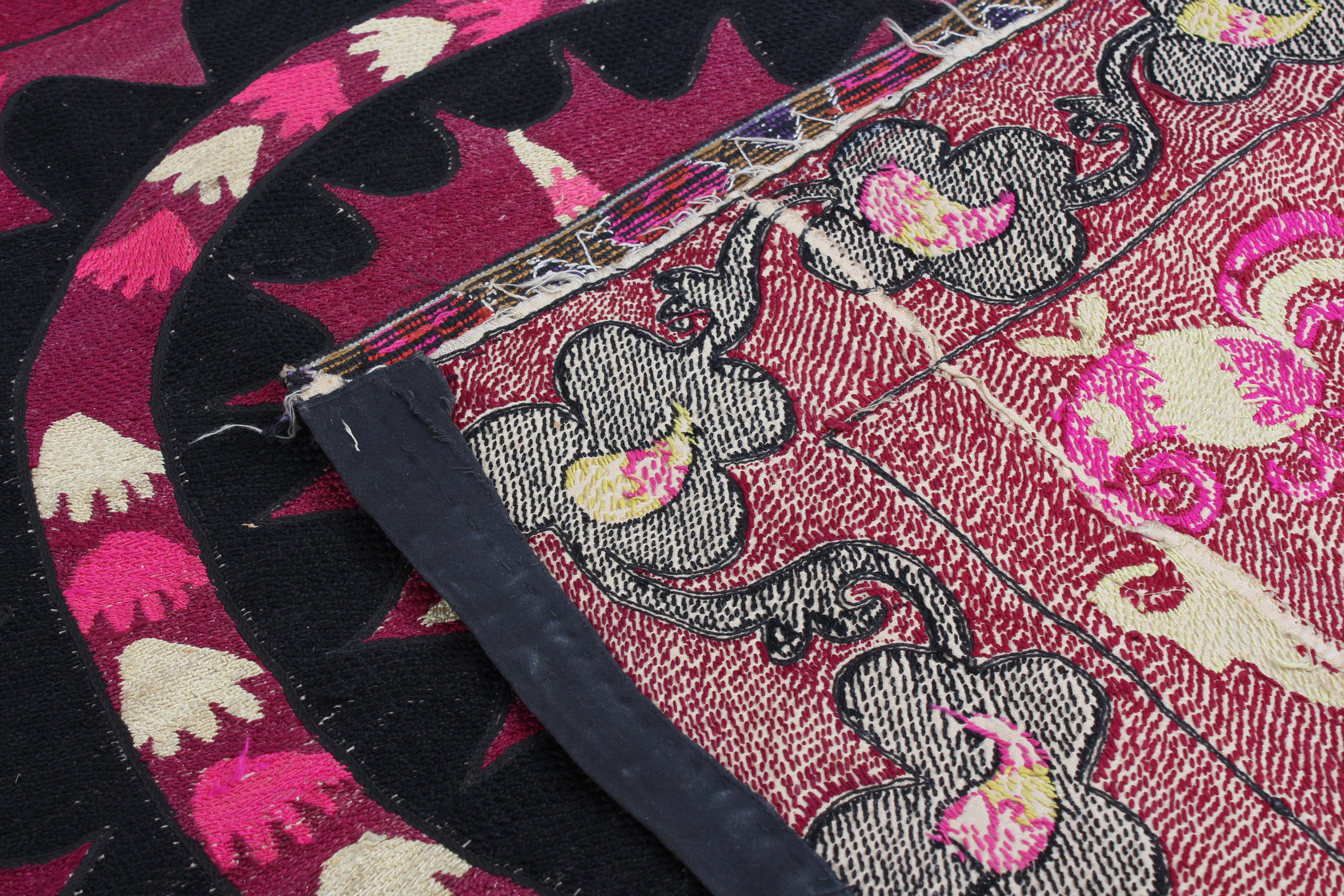 Vintage Embroidered Uzbek Suzani 4