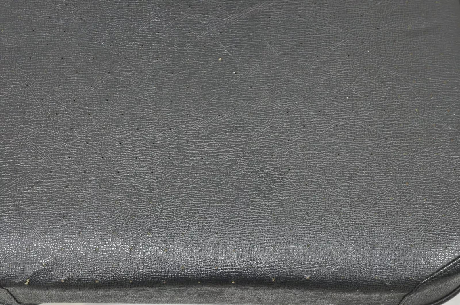 20th Century Vintage Emeco Corp Art Deco Brushed Aluminum Black Swivel Office Desk Chair For Sale