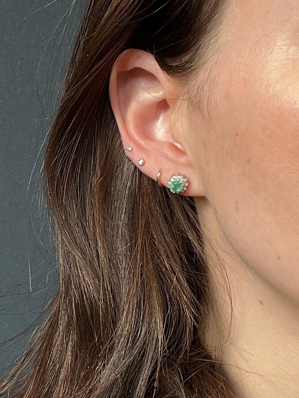 vintage emerald earrings