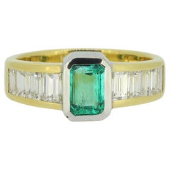 Vintage Emerald and Diamond Ring