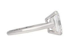 Vintage Emerald-Cut Diamond Solitaire Diamond Ring, circa 1950