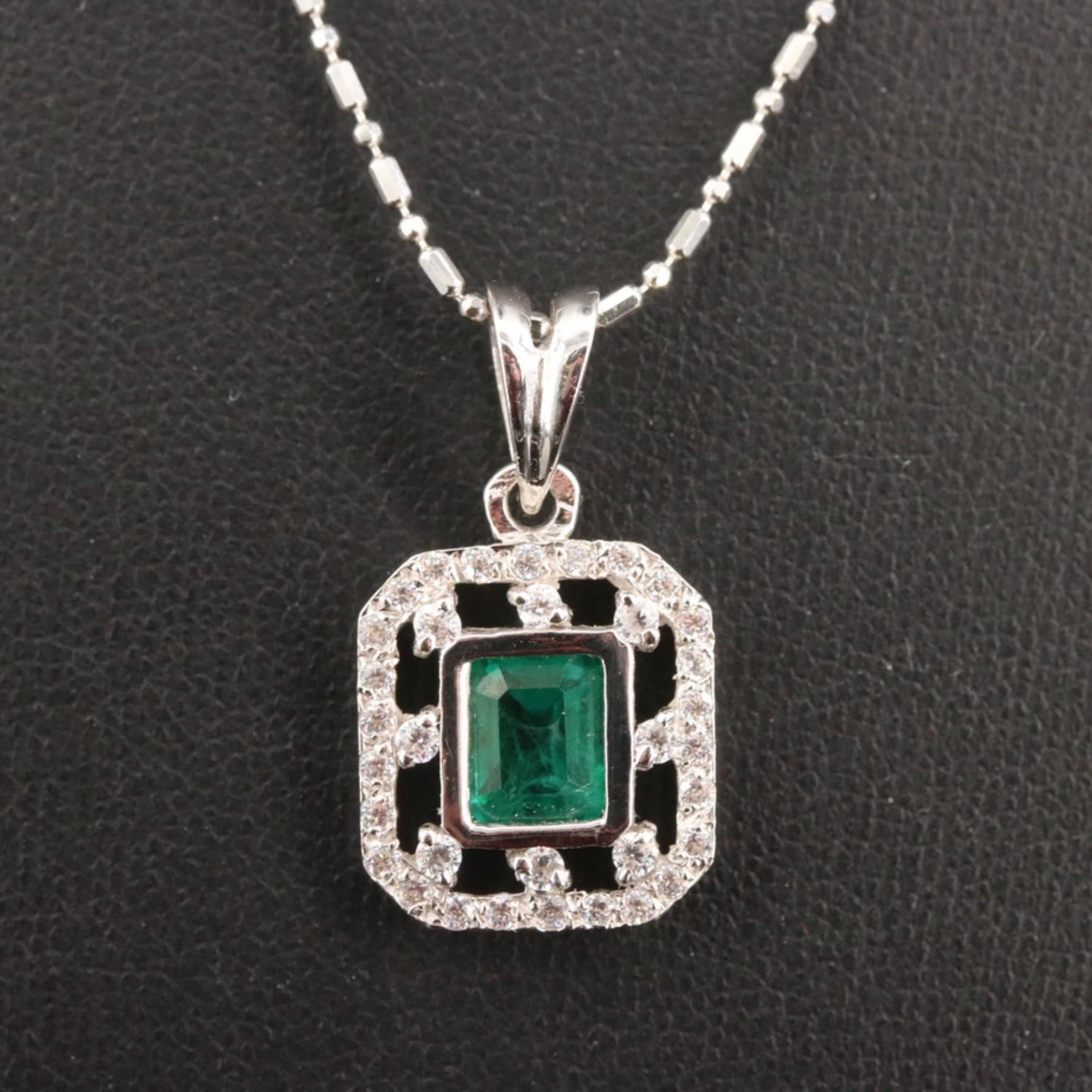 Vintage Emerald Diamonds Bridal Pendant Necklace, Natural Emerald Diamond Bridal Pendant Necklace, - Bridal Diamond Necklace
 
 Item Description
 → Handmade, Made to order
 → Material: SOLID 18K/18K GOLD
 
 Stone Details:
 
 Primary Stone(s) Type: