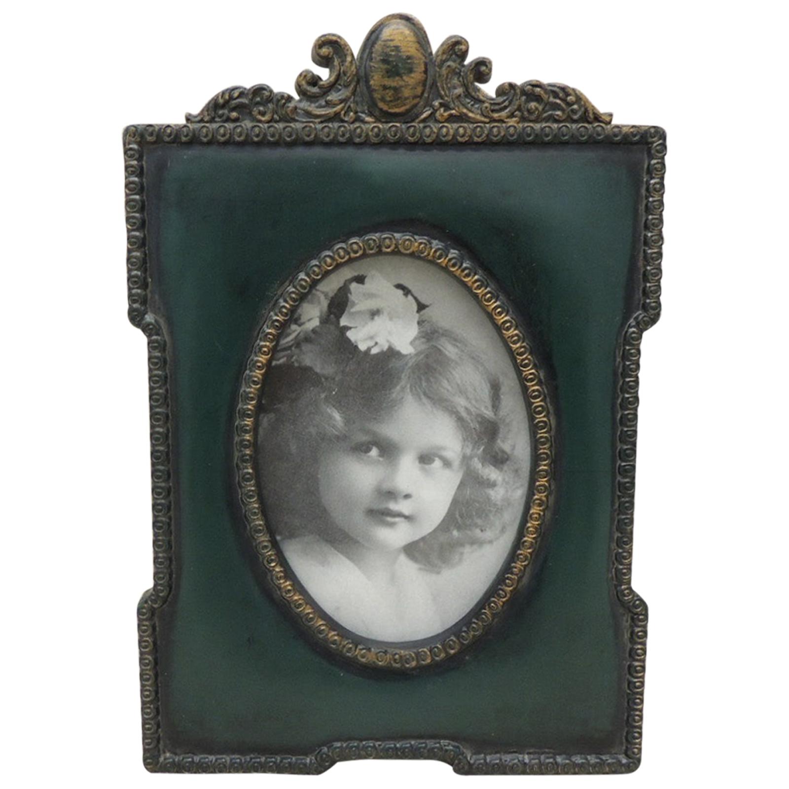 Vintage Emerald Green Bakelite Style Picture Frame at 1stDibs emerald