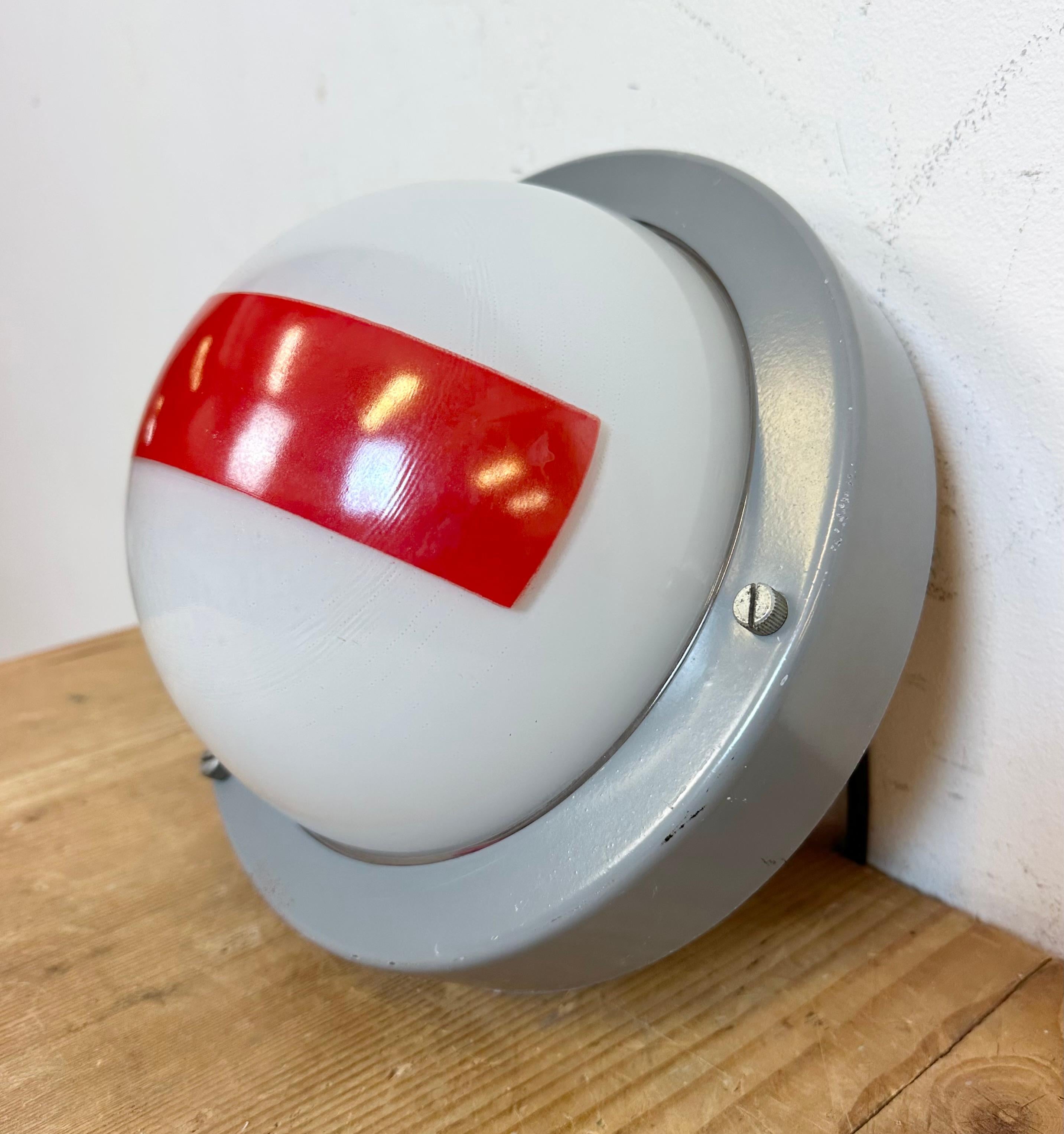 Industrial Vintage Emergency Wall or Ceiling Light, 1970s For Sale
