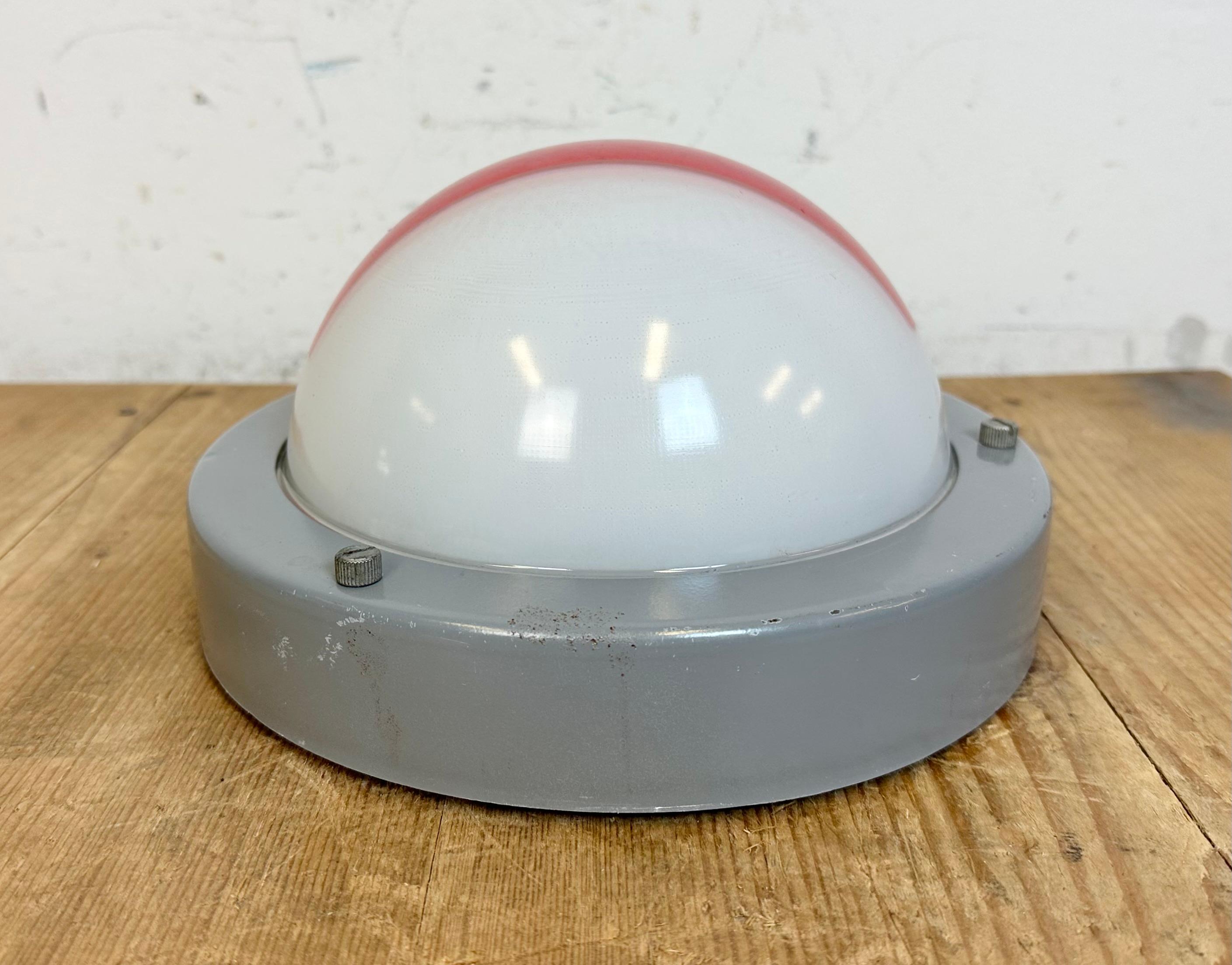 Czech Vintage Emergency Wall or Ceiling Light, 1970s For Sale