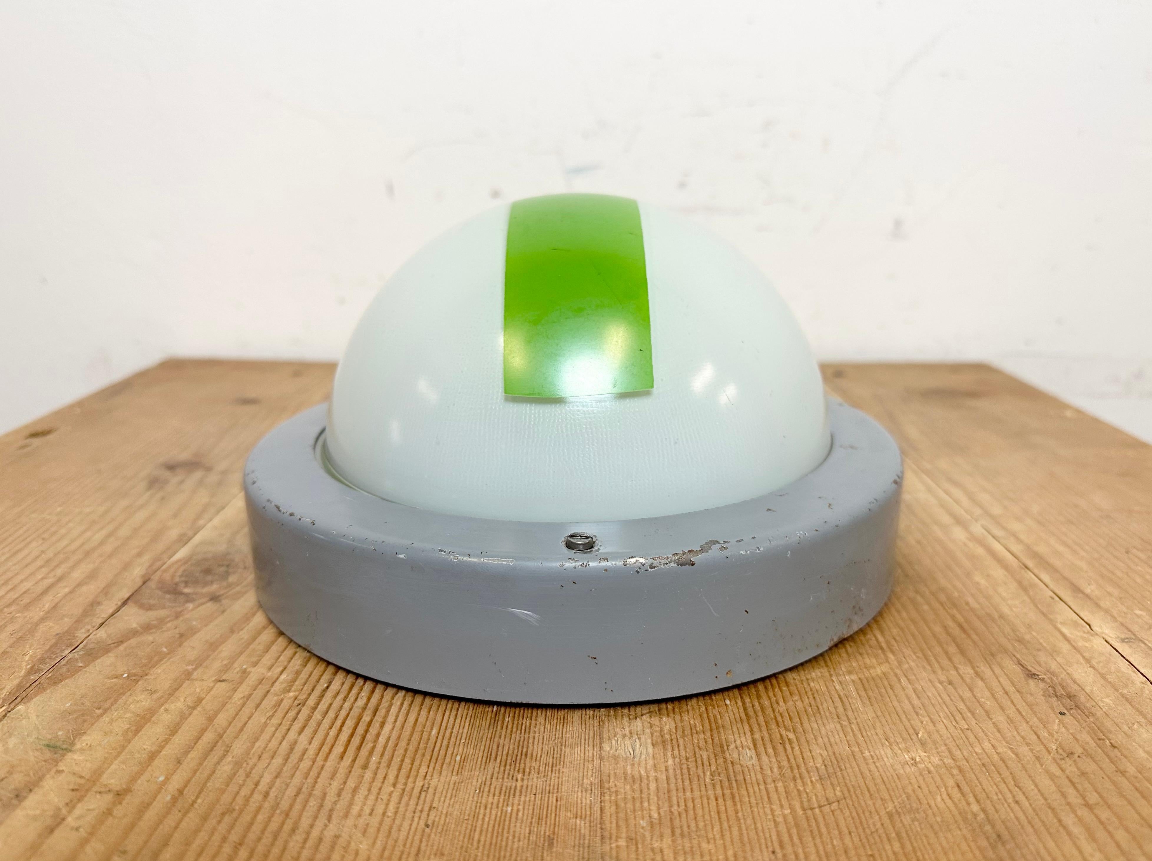 Czech Vintage Emergency Wall or Ceiling Light, 1970s For Sale