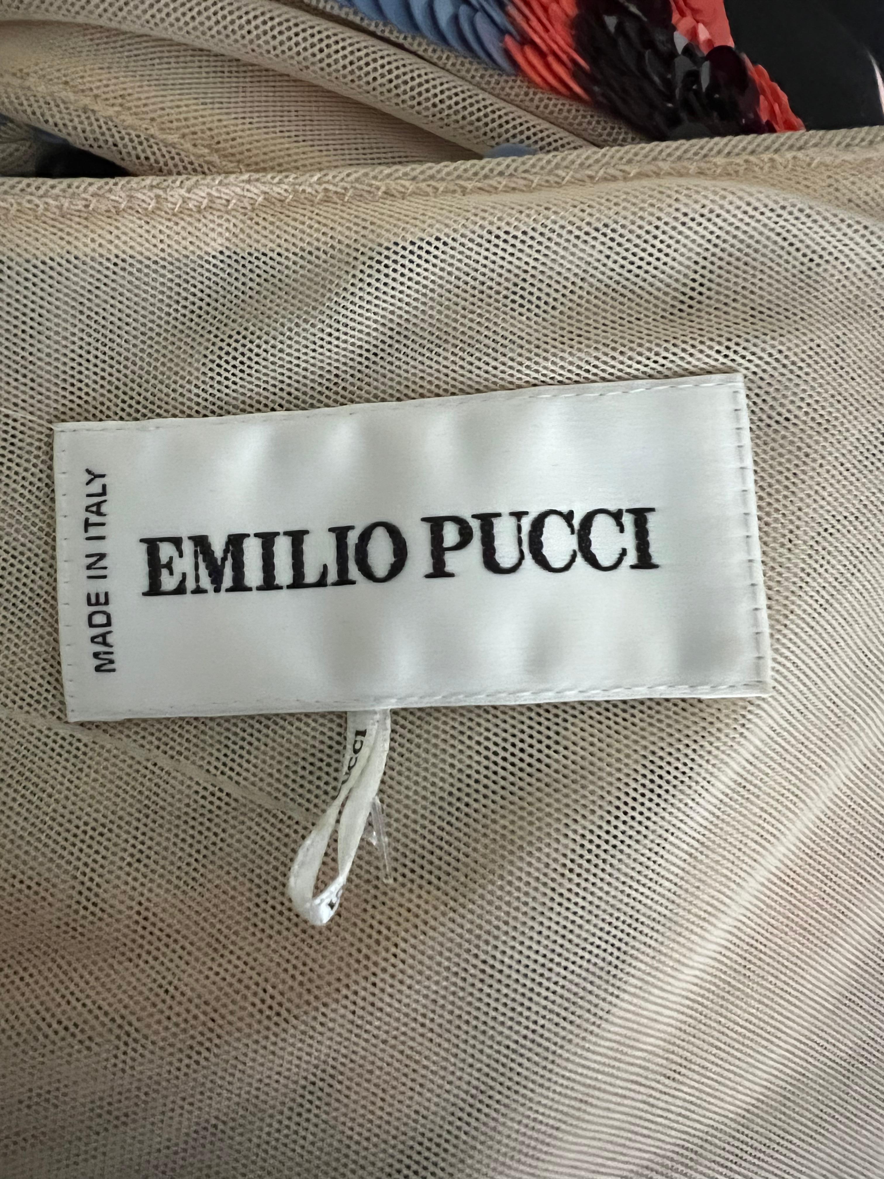 Vintage Emilio Pucci Mini Dress, Size 10 For Sale 1