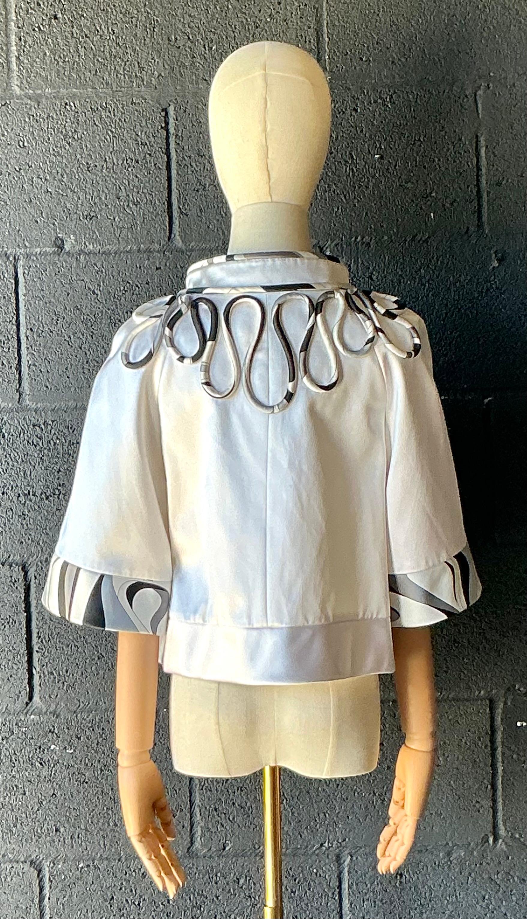 Camicetta con cappuccio monocromatica vintage di Emilio Pucci in vendita 5