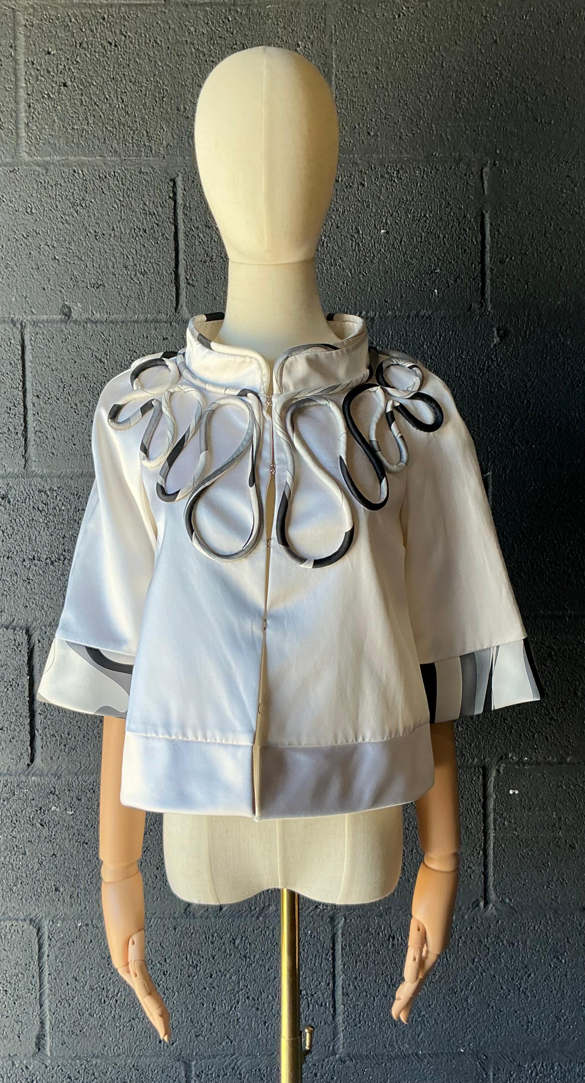 Camicetta con cappuccio monocromatica vintage di Emilio Pucci in vendita 1