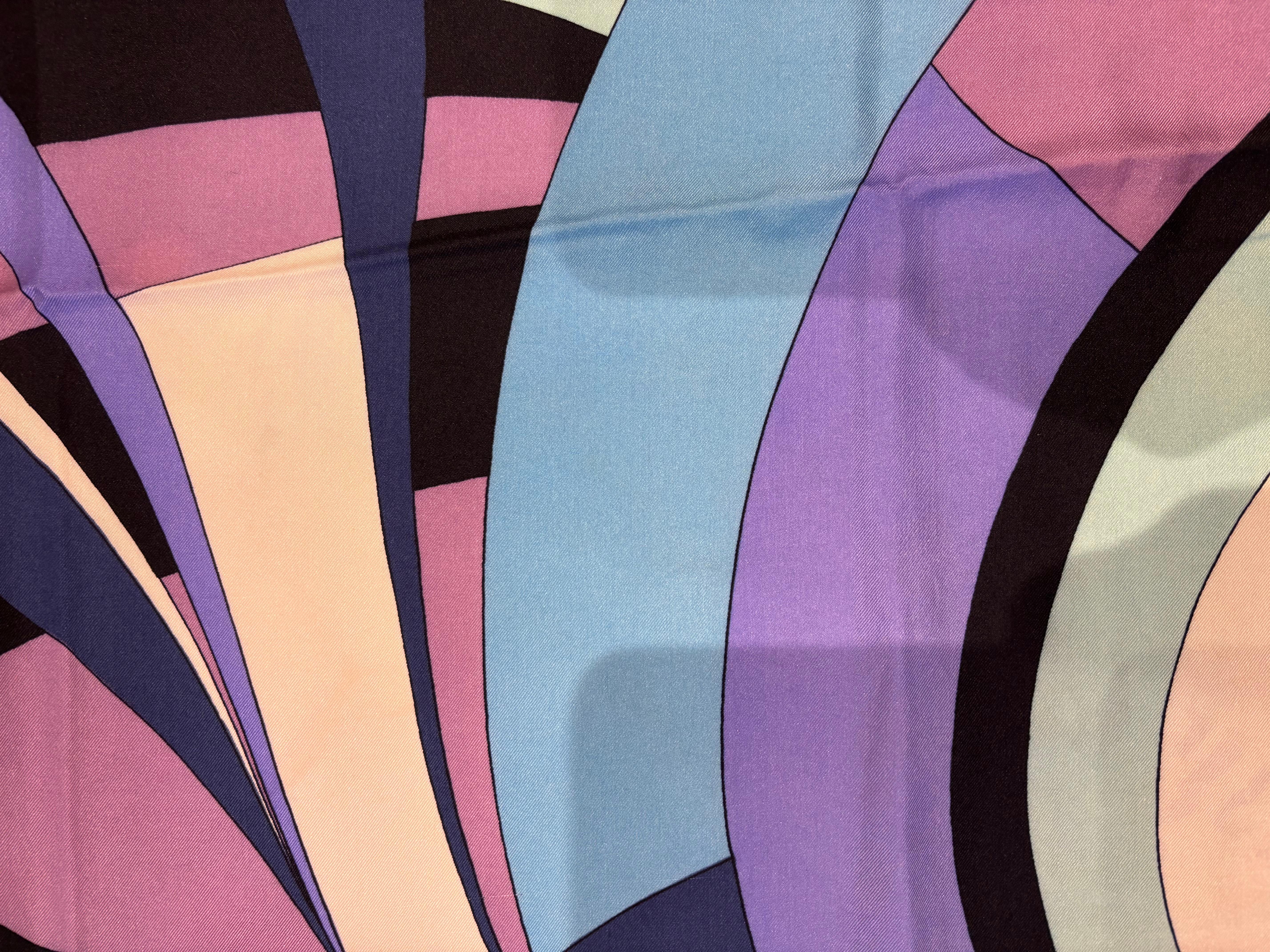 Vintage Emilio Pucci Silk Scarf Made for Saks Fifth Avenue 34
