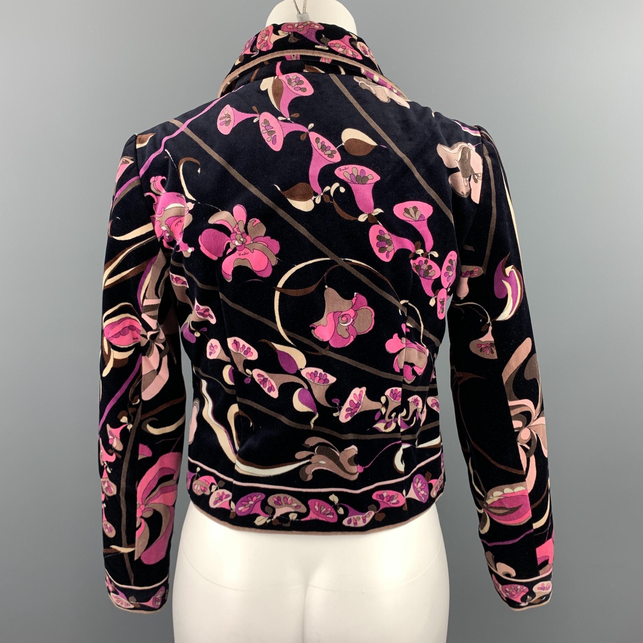 floral cropped jacket