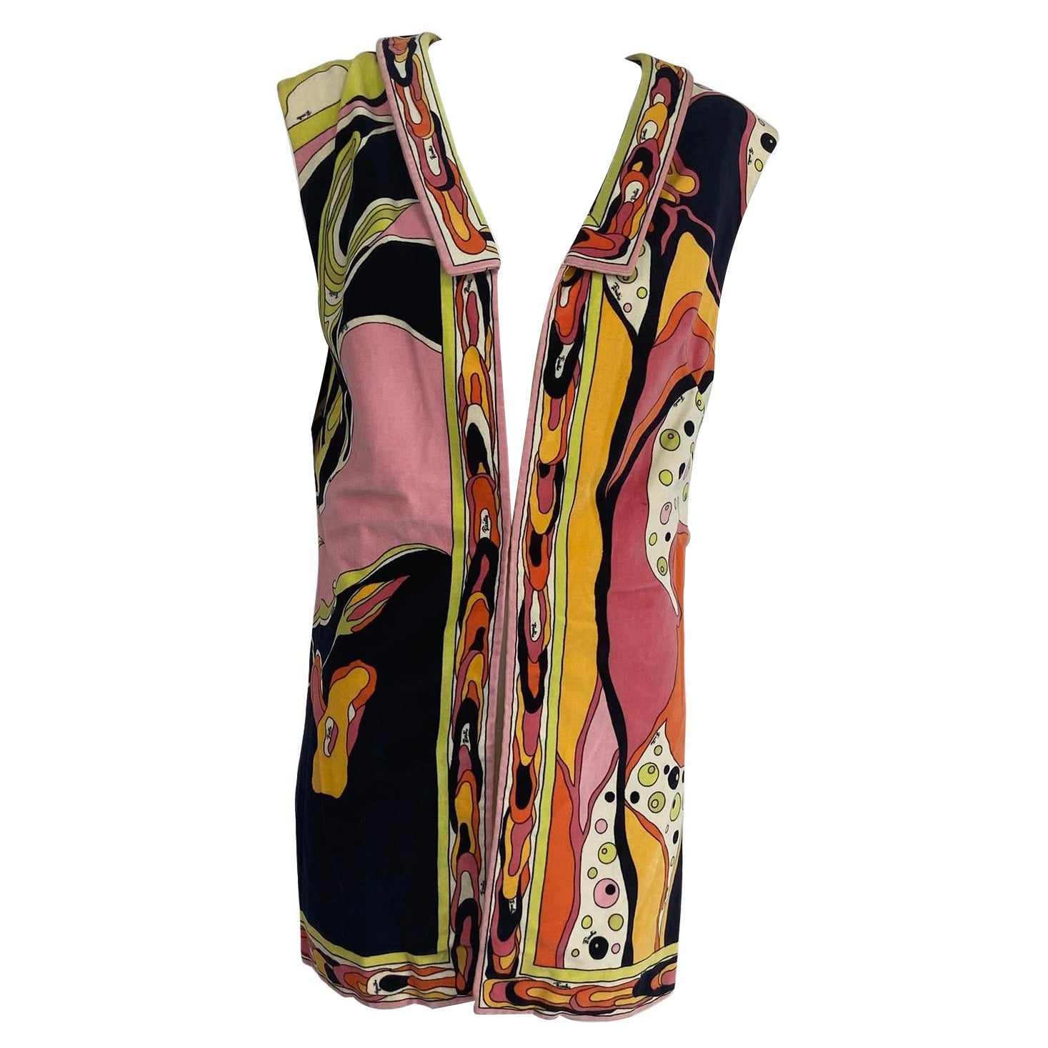 Vintage Emilio Pucci Velvet Tunic Vest 1960s
