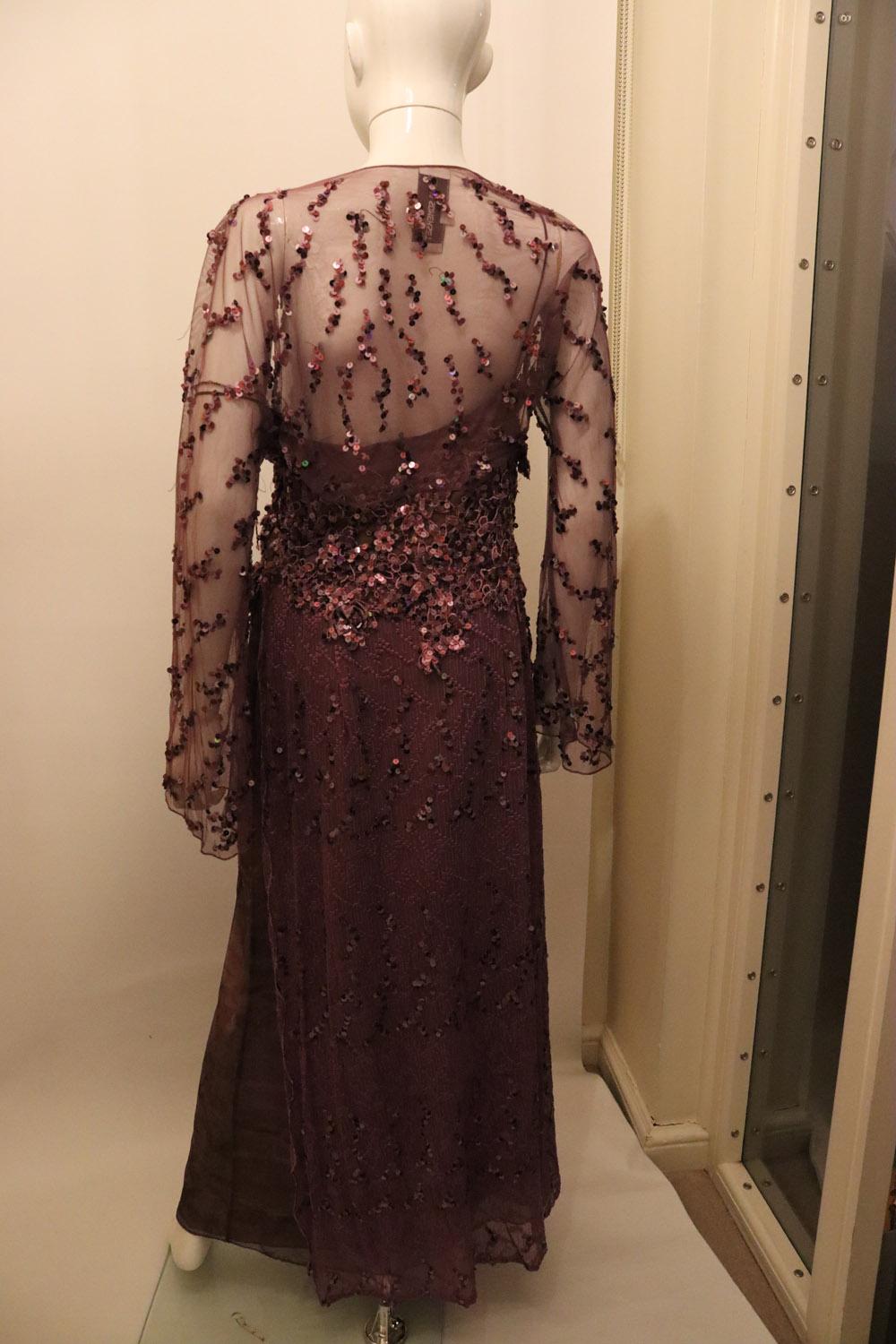 Vintage Emma Somerset Gown and Bolero In Good Condition For Sale In London, GB