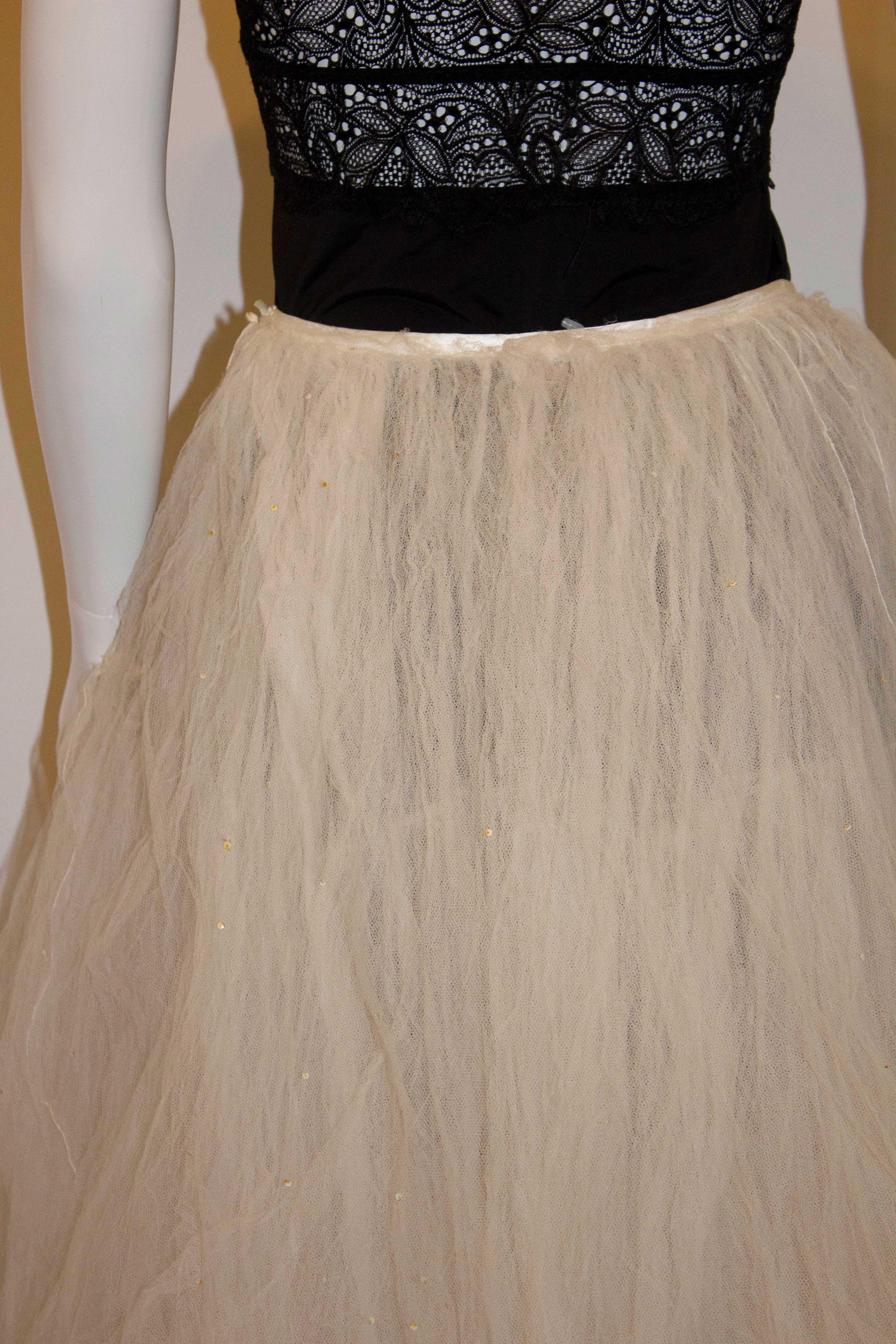 Women's Vintage Emmanuel Net Skirt For Sale