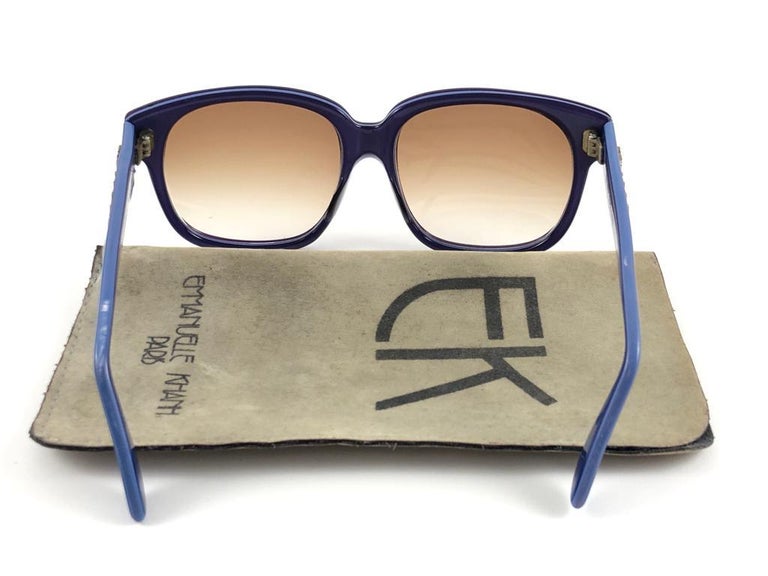Vintage Emmanuelle Khanh Paris purple 8080 sunglasses VINTAGE EMMANUELLE KHANH 8080 312 TRANSLUCENT PURPLE FRANCE  main image 4