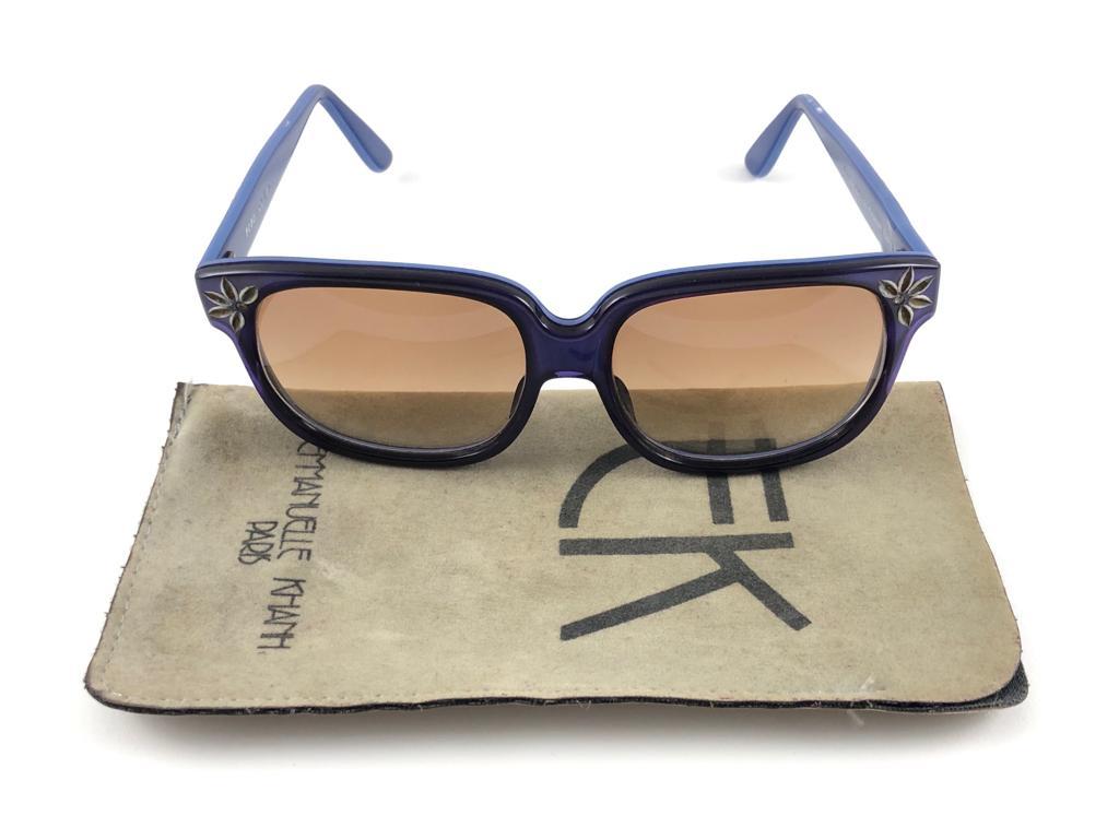 Classy And Eye Catching Vintage Emmanuelle Khanh Paris.

 Strong And Stunning Frame. A Must Have Piece! 

This Pair Is A Class Statement, A Must Have For A Collector! A Great Opportunity To Achieve A Unique And Yet Timeless Look.

Please Notice This