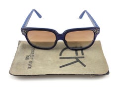 Vintage Emmanuelle Khanh 8080 102 lila Vintage-Sonnenbrille mit Blumenakzenten Frankreich