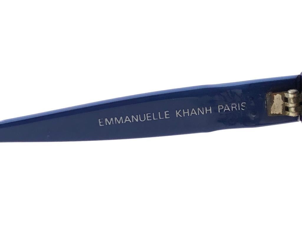 Vintage Emmanuelle Khanh 8080 102 Purple Flower Accents France Sunglasses For Sale 1