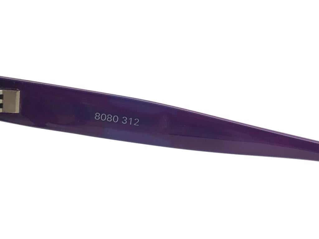 Gray Vintage Emmanuelle Khanh 8080 312 Translucent Purple France Sunglasses For Sale