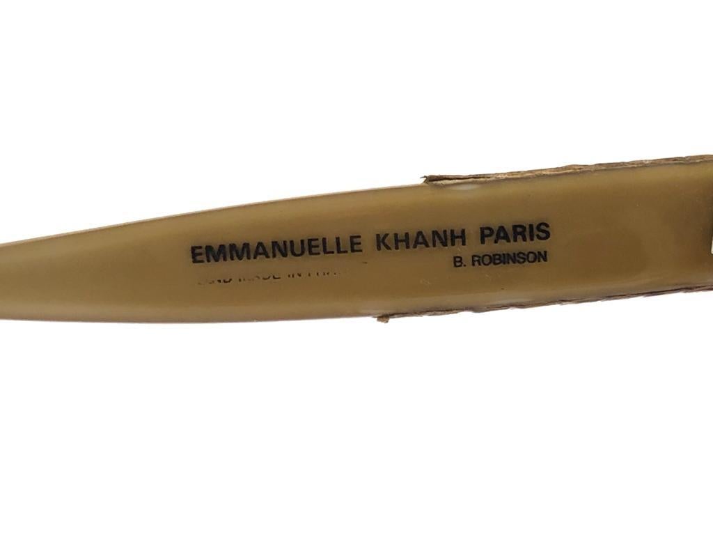 Emmanuelle Khanh - Lunettes de soleil françaises vintage à motif serpent, taille 49, 8080 Unisexe en vente
